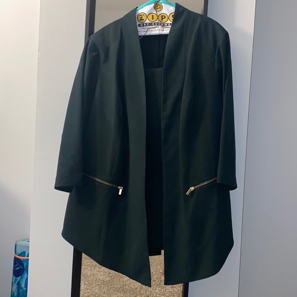 Lane Bryant Forest Green Suit with Matching Allie Pant Size 20
